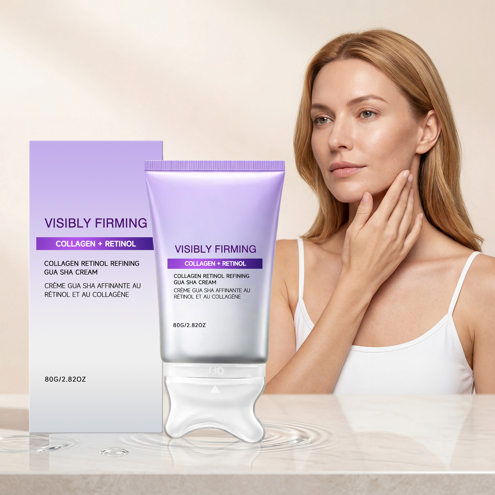 Coenzyme Q10 Cream - Firming Face Cream Scraper Massager Lifting