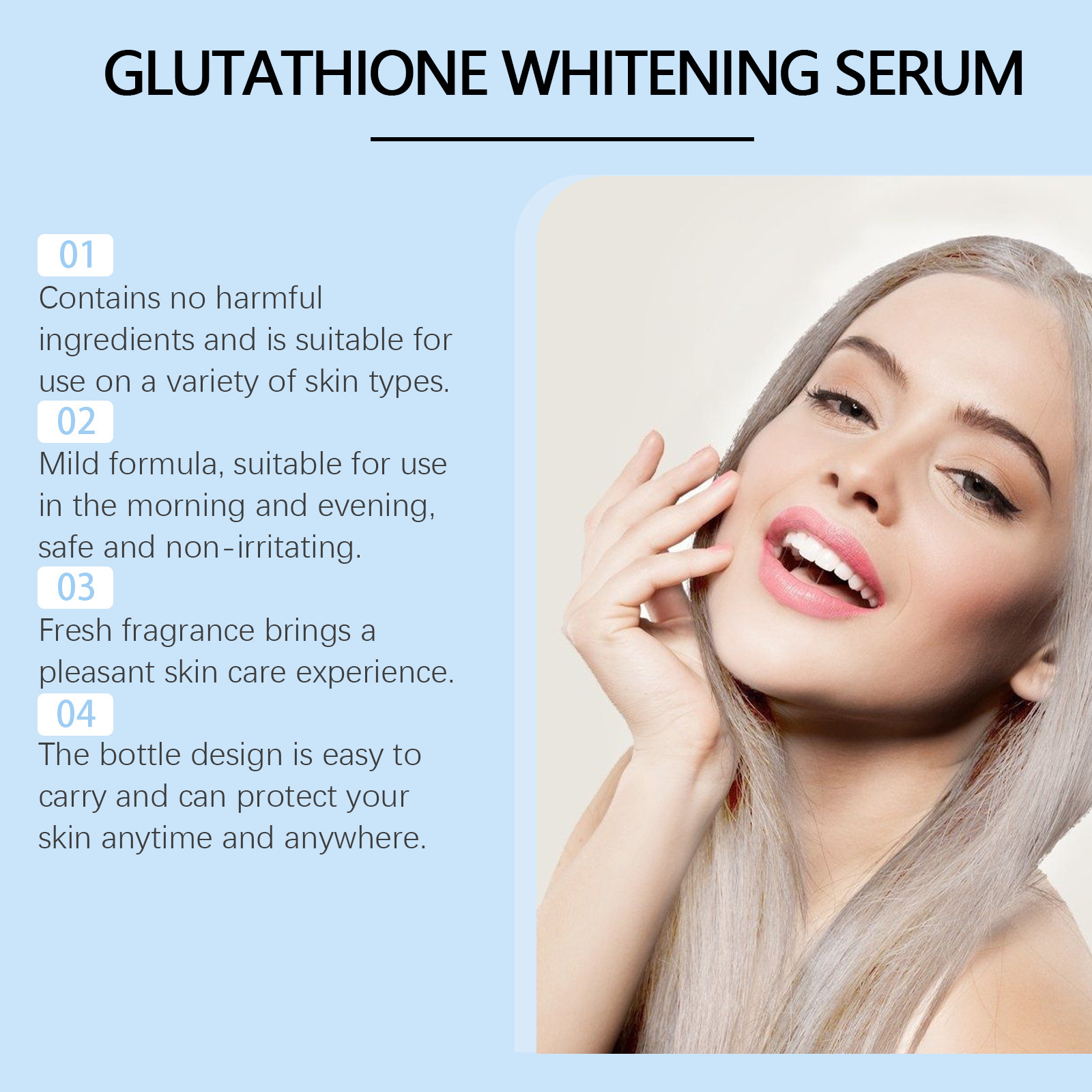 Glutathione Whitening Serum Fa - đánh giá và giá Skincare Glow Glowing